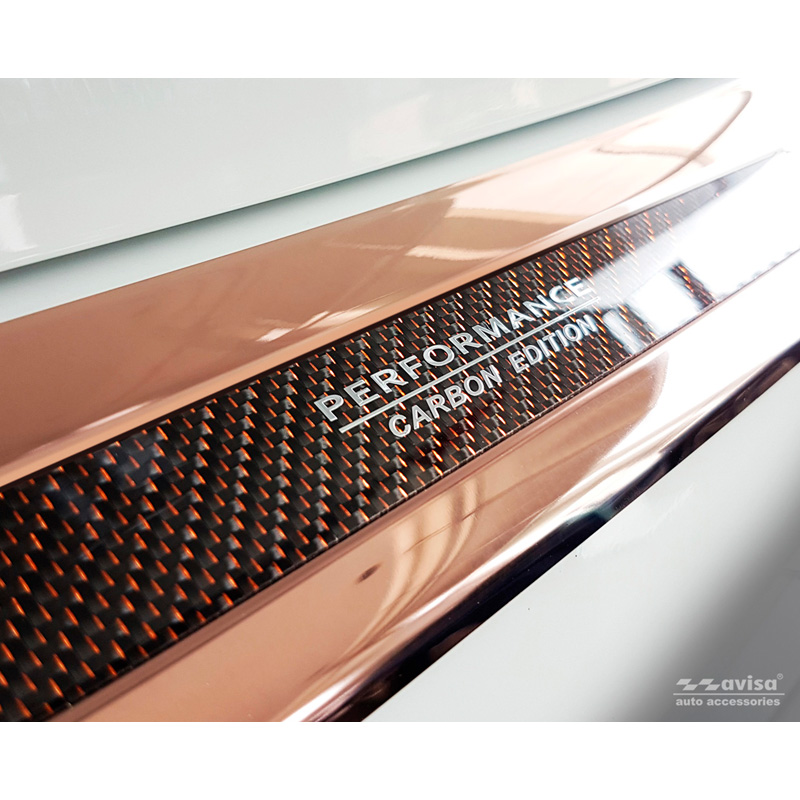 RVS Achterbumperprotector 'Deluxe'  BMW X3 G01 M-Pakket 2017-2021 & FL 2021- 'Performance' Koper/Koper Carbon