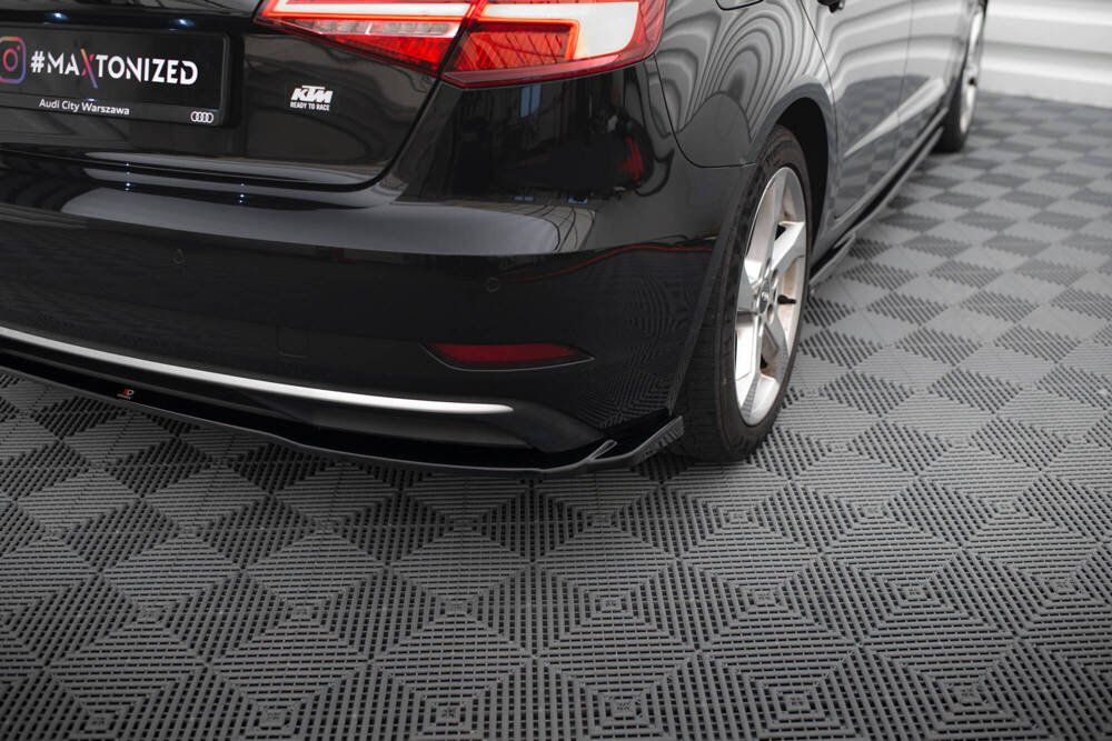Diffuser Audi A3 8V Sportback FL 16-20 Maxton Glans Zwart