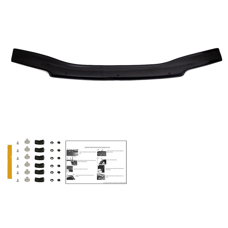Motorkapbeschermer (steenslagcover)  Volkswagen Transporter T4 1991-2003 - Glanzend zwart