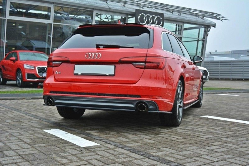 Centrale Achterspoiler Audi A4 B9 S-Line Glanzend Zwart