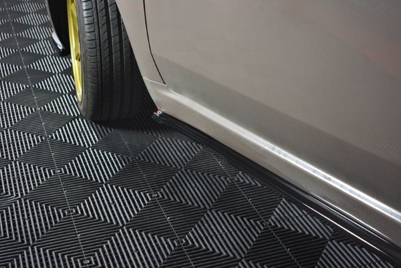 Zijskirts Diffusers Fiat 500 Hatchback Preface Glanzend Zwart