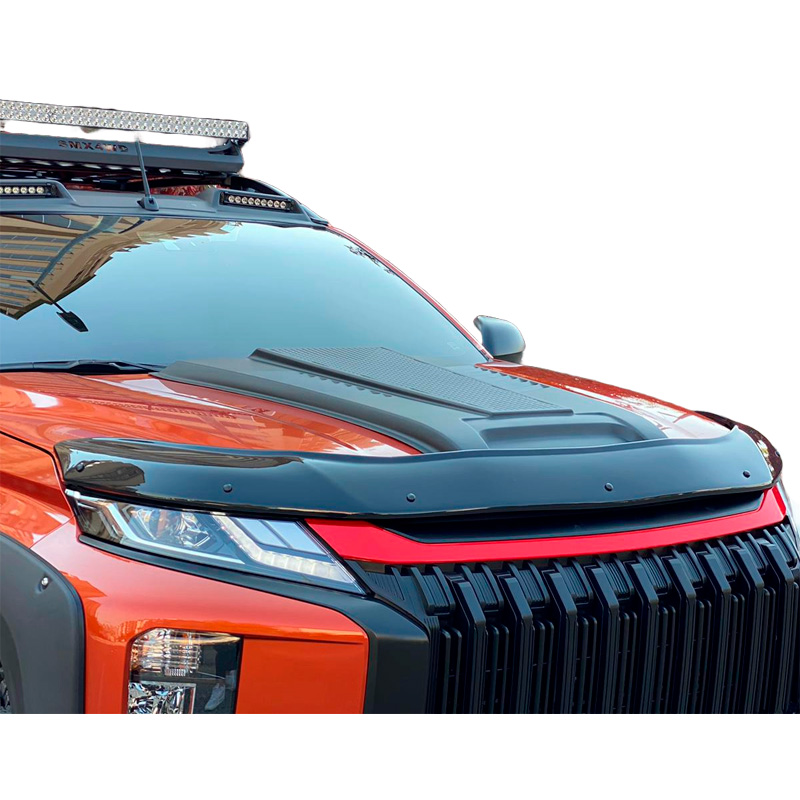 Motorkapluchtinlaat (Scoop)  Mitsubishi L200 Triton 6 2019- - Matzwart