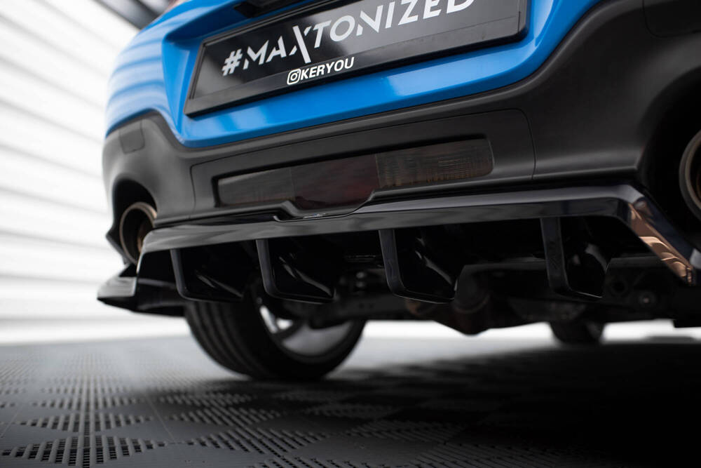 Diffuser V.1 met Canards Toyota GR86 Maxton Glans Zwart