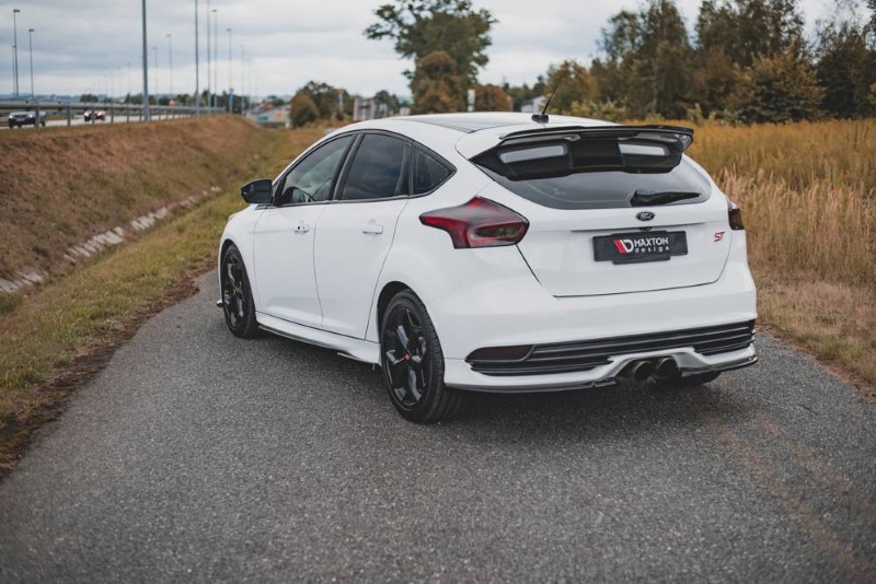 Achterzij Spoilers Ford Focus ST Mk3 FL V.2 Glanzend Zwart