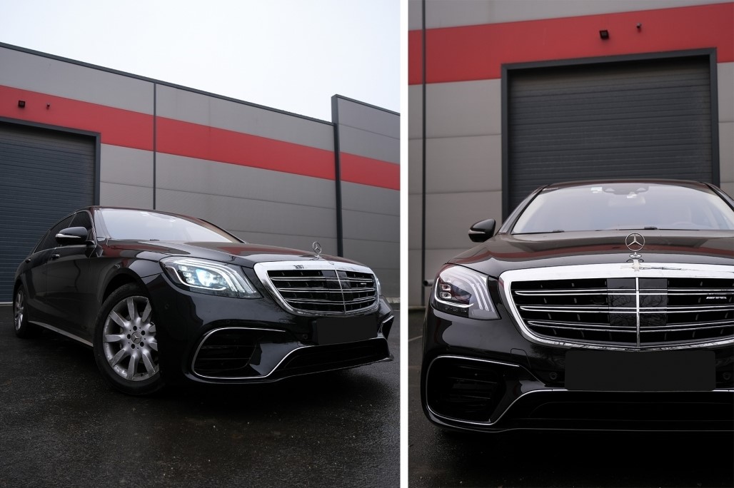 Bodykit Bumper set W222 S63 AMG look Facelift Black