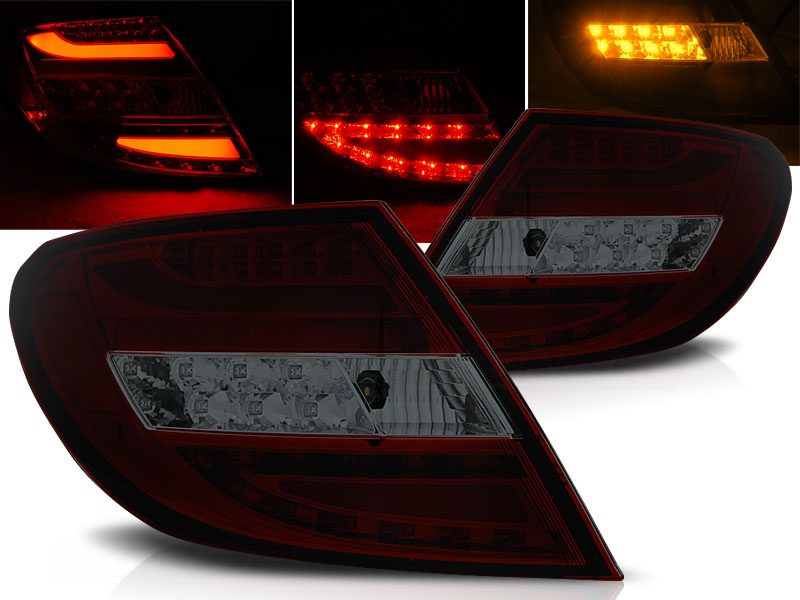 Taillights Mercedes-Benz C-Klasse Typ W204 lim. red/Smoke