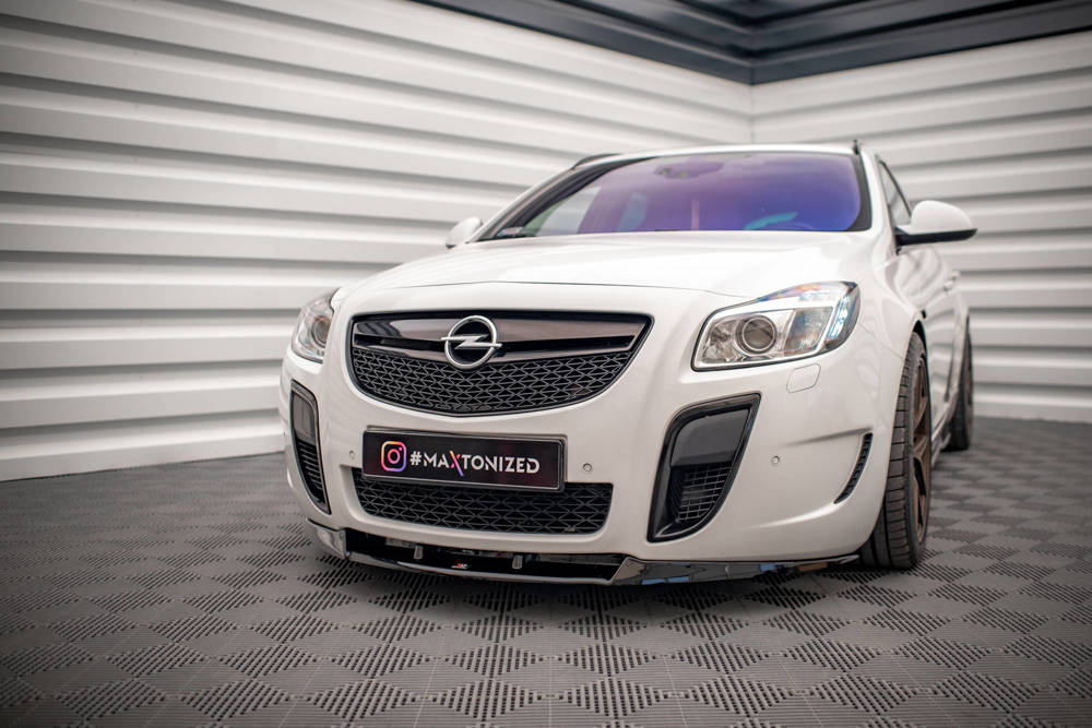 Voorspoiler V.1 Opel Insignia OPC MK1 Glans Zwart