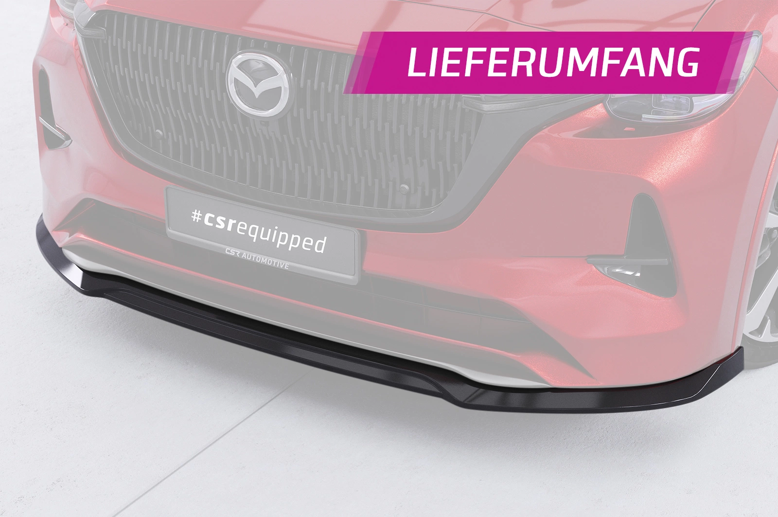 Voorspoiler Mazda CX-60 Homura / Takumi CSR glans zwart (vanaf 2022)