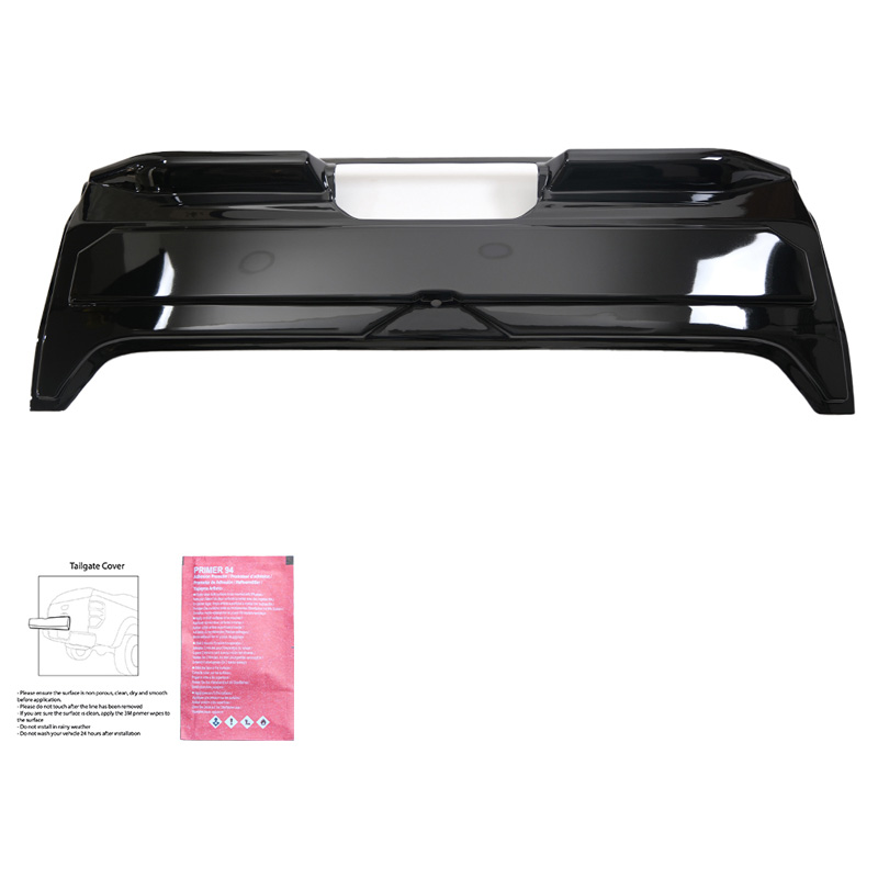 Achterklepcover  Ford Ranger T9 2022- - Glanzend zwart