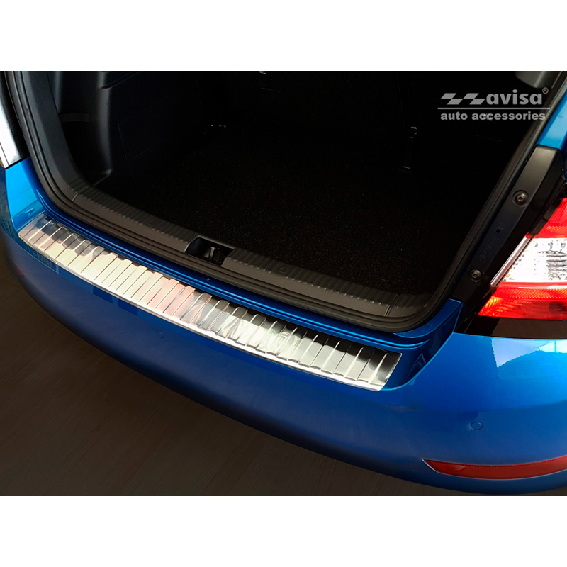 RVS Achterbumperprotector  Skoda Fabia III HB 5-deurs Facelift 2018-2021 'Ribs'