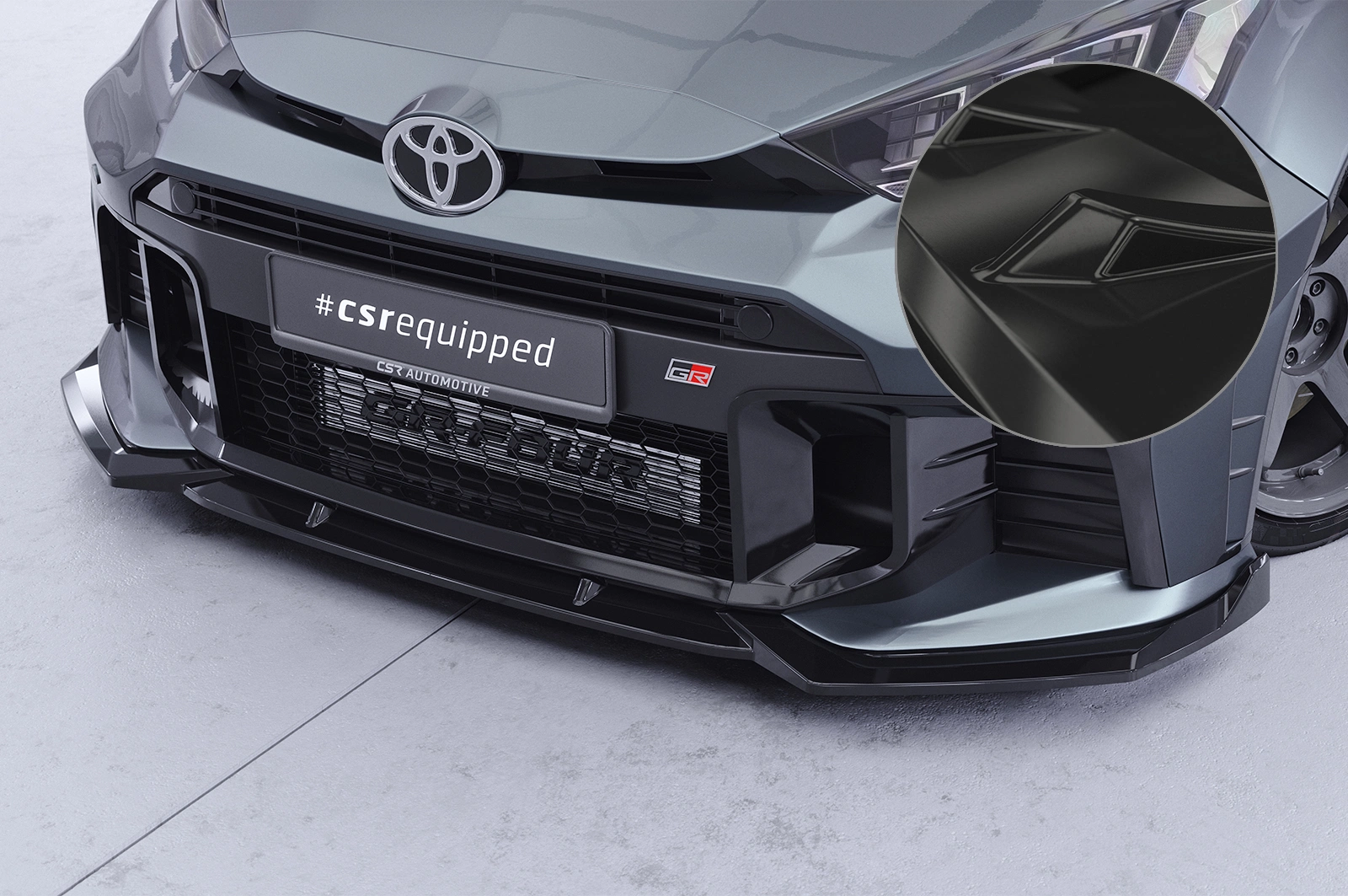 Voorspoiler Toyota GR Yaris glans zwart