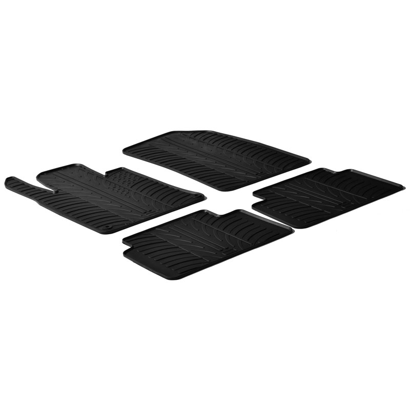 Rubbermatten  Peugeot 508 2011-2018 (T profiel 4-delig + montageclips)
