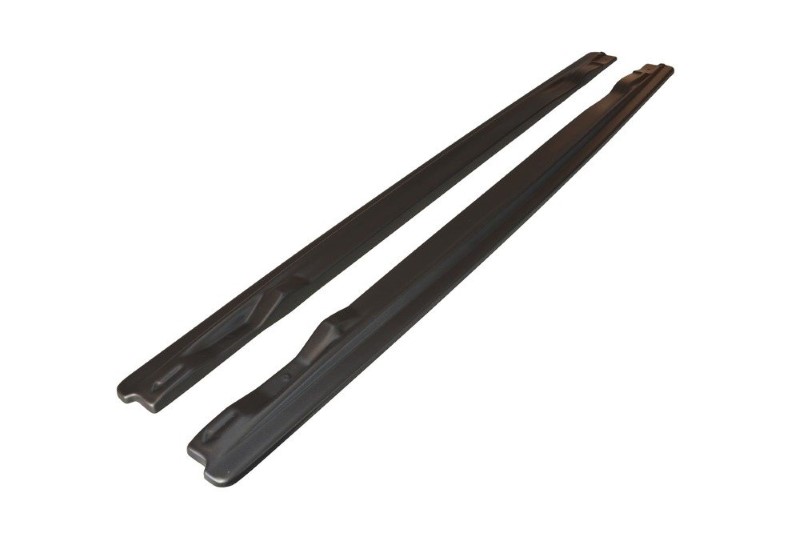 Zijskirts Diffusers Audi A6 S-Line C6 / C6 FL Glanzend Zwart