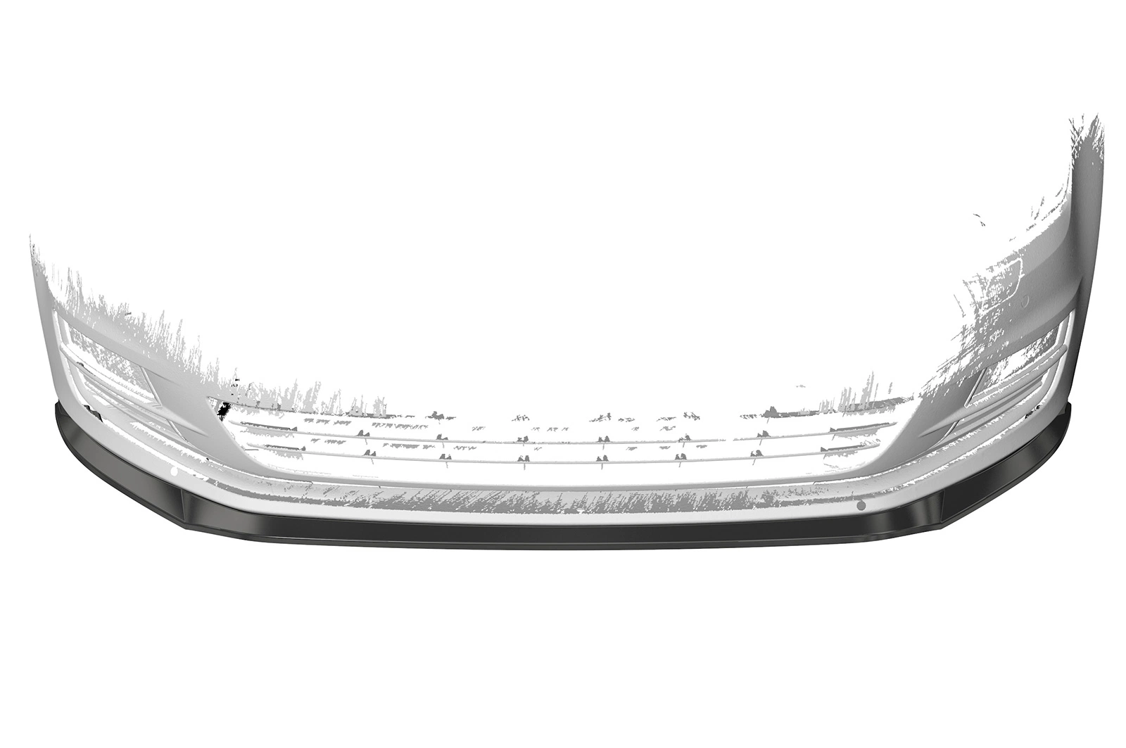 Voorspoiler VW Golf 7 Glans Zwart (08/2012 - 2017, pre-Facelift) van CSR Automotive