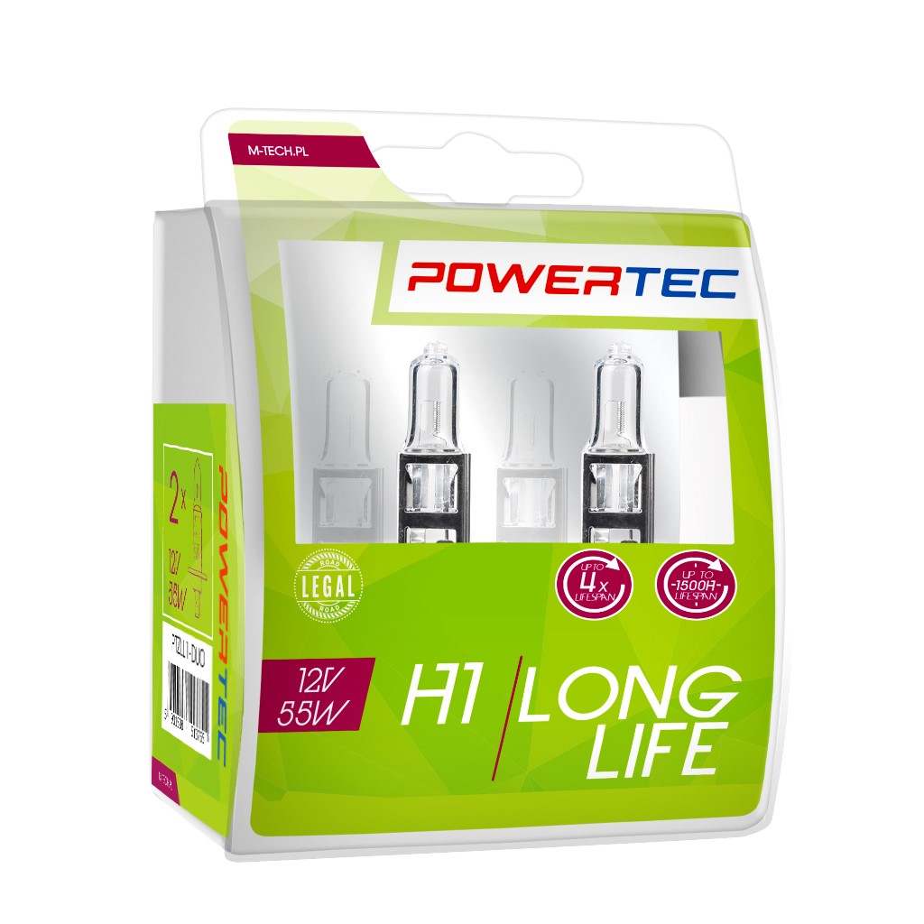 Mtech Powertec SuperWhite H1 lampen 12V DUO