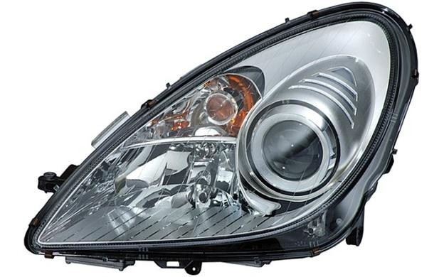 koplamp, H7+H7, incl stelmotortje, links Mercedes SLK klasse, R1