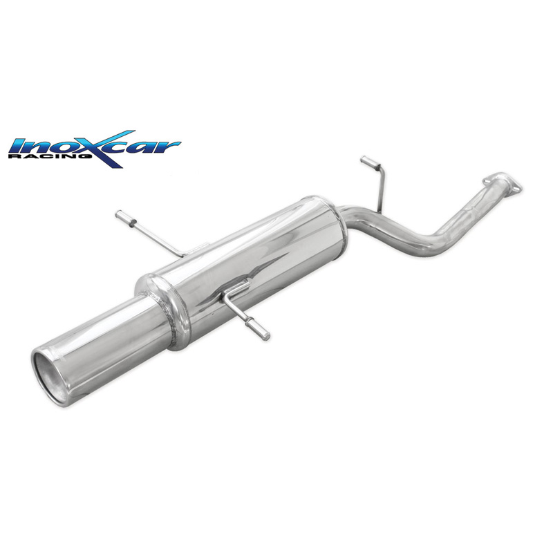 100% RVS Sportuitlaat  Subaru Forester 2.0 16v LX 125pk 1998- 1x102mm