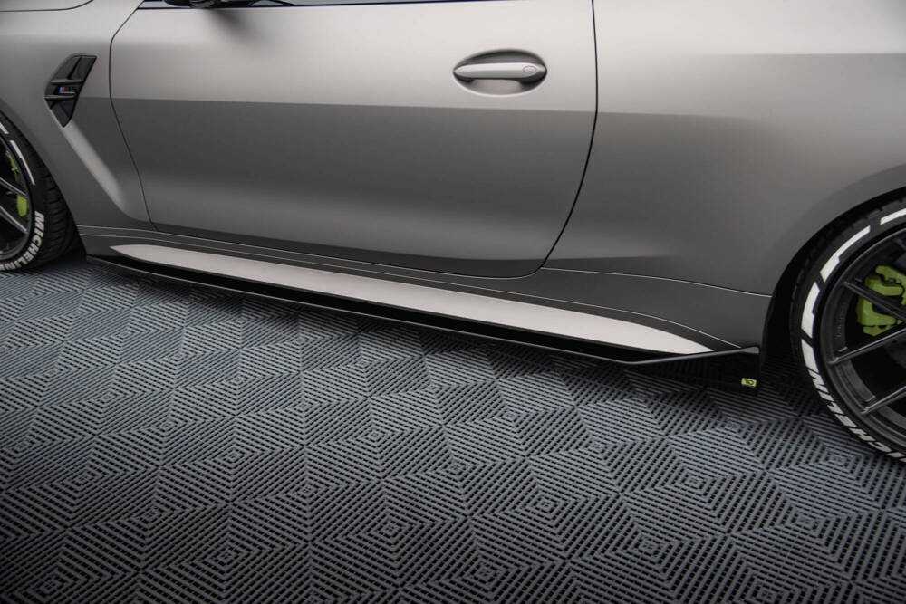 Zijskirts CSL Look BMW M4 G82 Maxton Glans Zwart