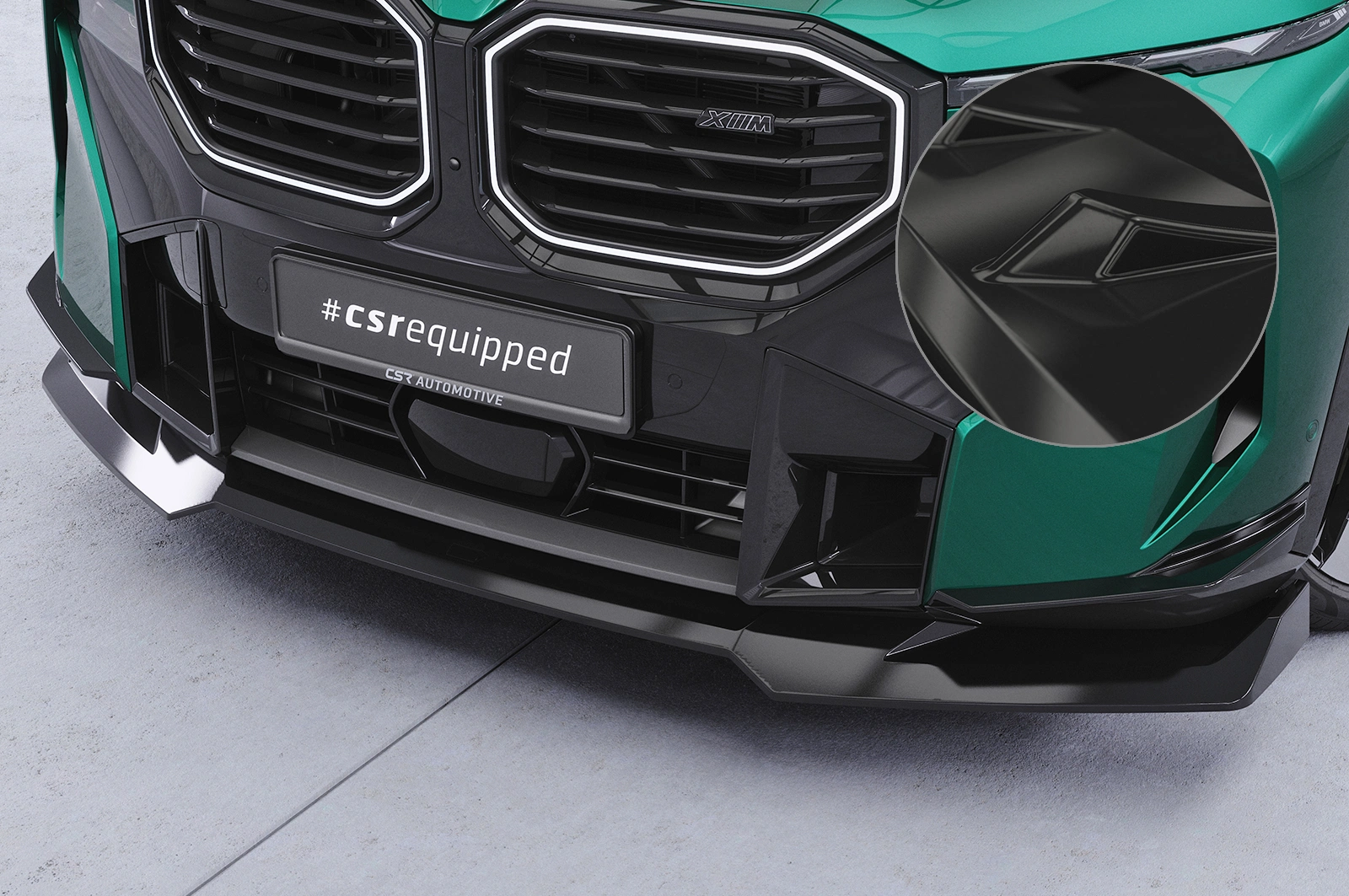 Voorspoiler BMW XM G09 Glans Zwart (2022)