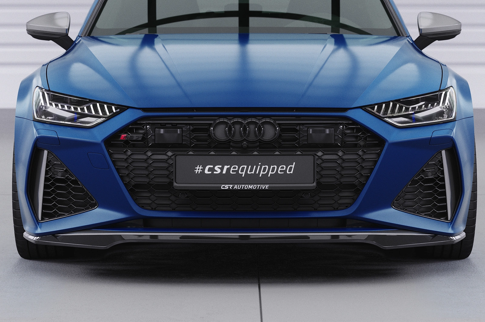 Voorspoiler Audi RS6 C8 / RS7 C8 (4K) Glans Zwart van CSR Automotive (2019-)