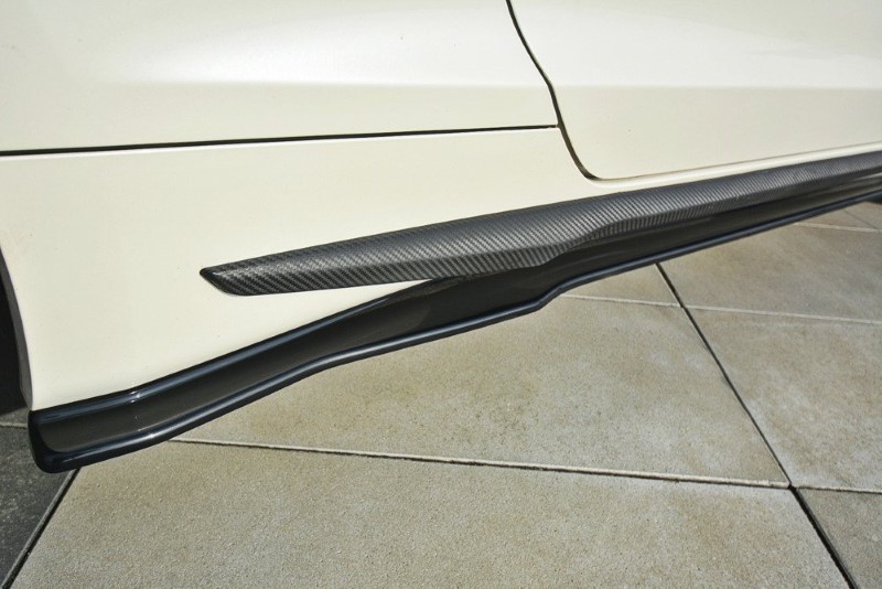 Zijskirts Diffusers Honda CR-Z Glanzend Zwart