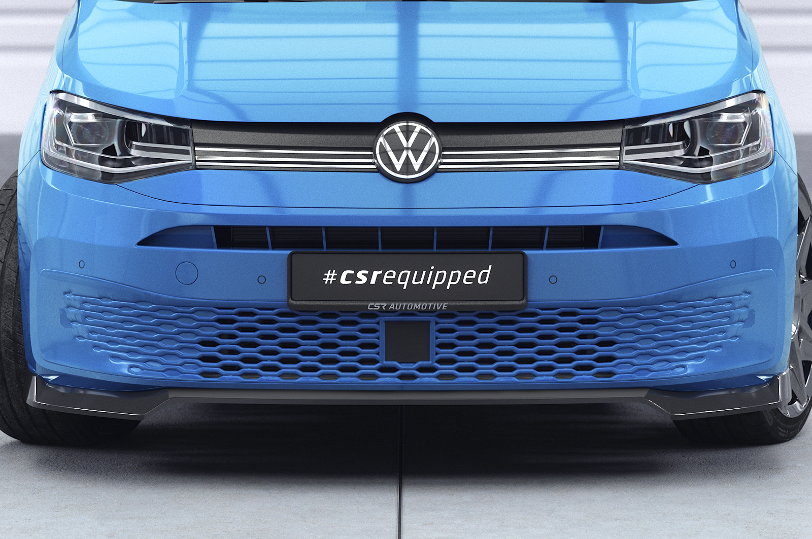 Voorspoiler Volkswagen Caddy Cargo CSR Glans Zwart