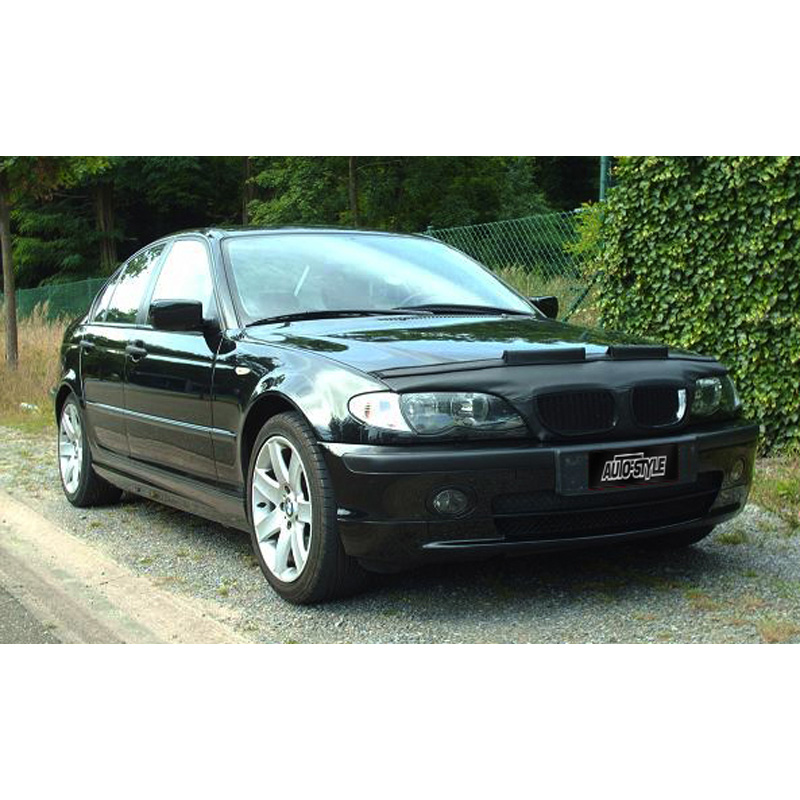 Motorkapsteenslaghoes  BMW 3 serie E46 sedan/touring 2001-2005 zwart