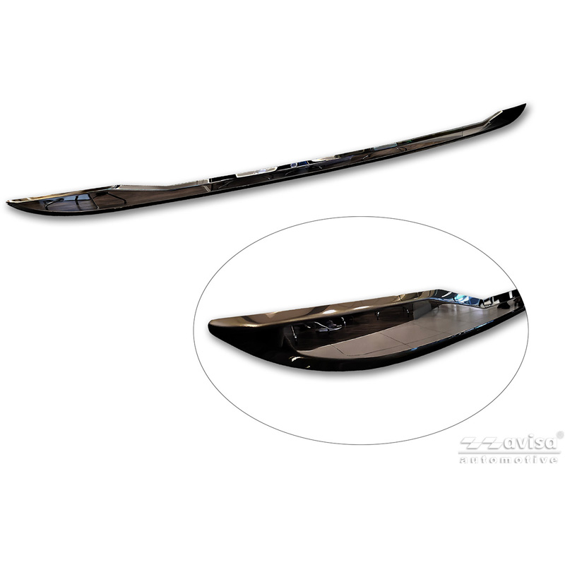Avisa Zwart Chroom RVS Kofferbak Sierlijst  Toyota Yaris (P21) 2020-2024 & Facelift 2024-