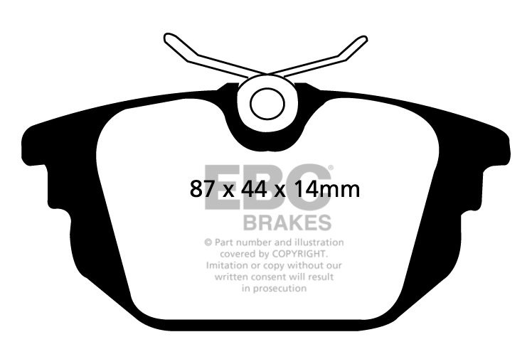EBC Brakes LANCIA Delta 1.6 97-2000 Remblokken achterzijde