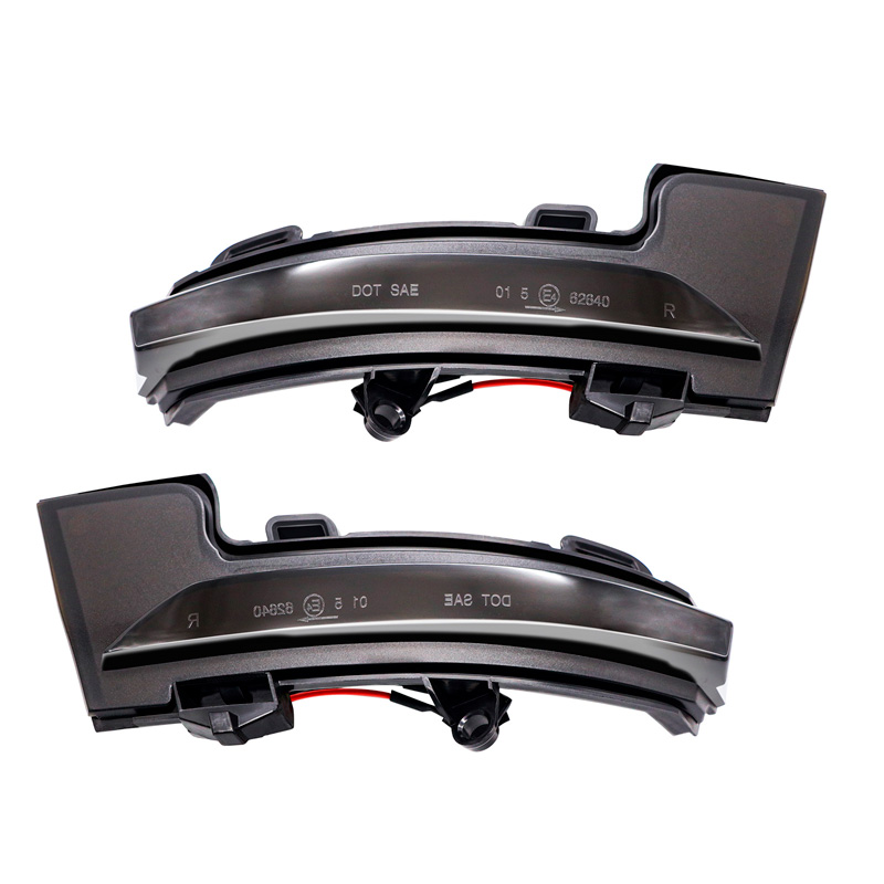 Set LED Zijspiegel-Knipperlichten  Skoda Octavia III 2013-2020 & Volkswagen T-Roc 2017-2020 / T-Cross 2019- - Rookgrijs - incl. Dynamic Running Light