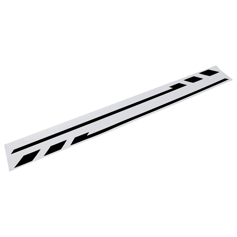 Foliatec PIN-Striping voor spiegelkappen zwart - Breedte = 1,3cm: 2x 35,5cm