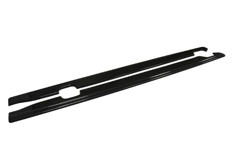 Zijskirts Diffusers Audi S6 / A6 S-Line C7 FL Glanzend Zwart
