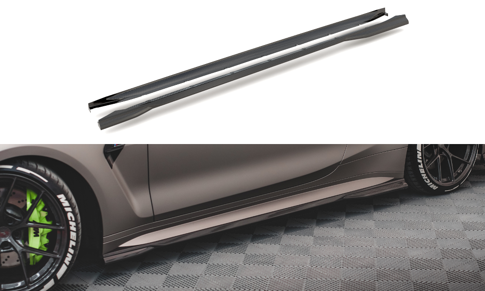 Zijskirts BMW M4 G82 Maxton Carbon