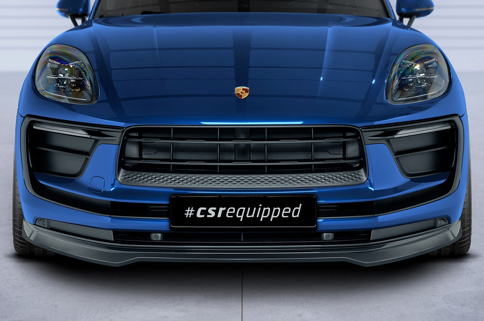 Voorspoiler Porsche Macan (Facelift) 2021- Glans Zwart – CSR
