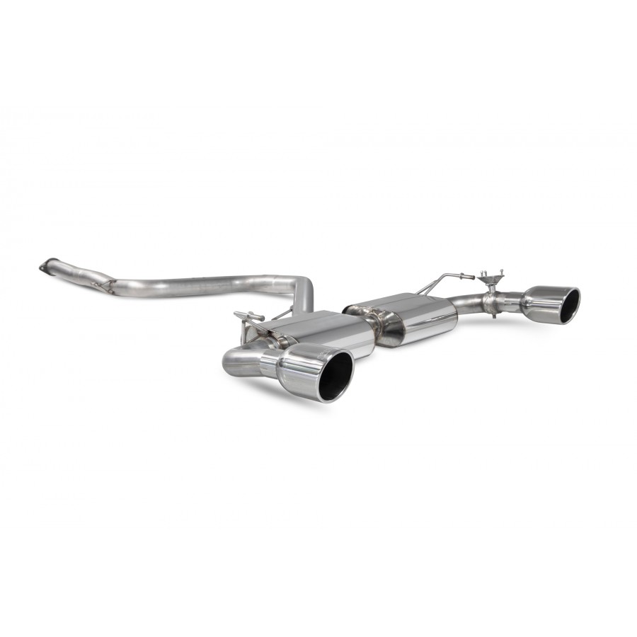 Scorpion uitlaat Hyundai i30 N gepolijst indy trim met kleppen