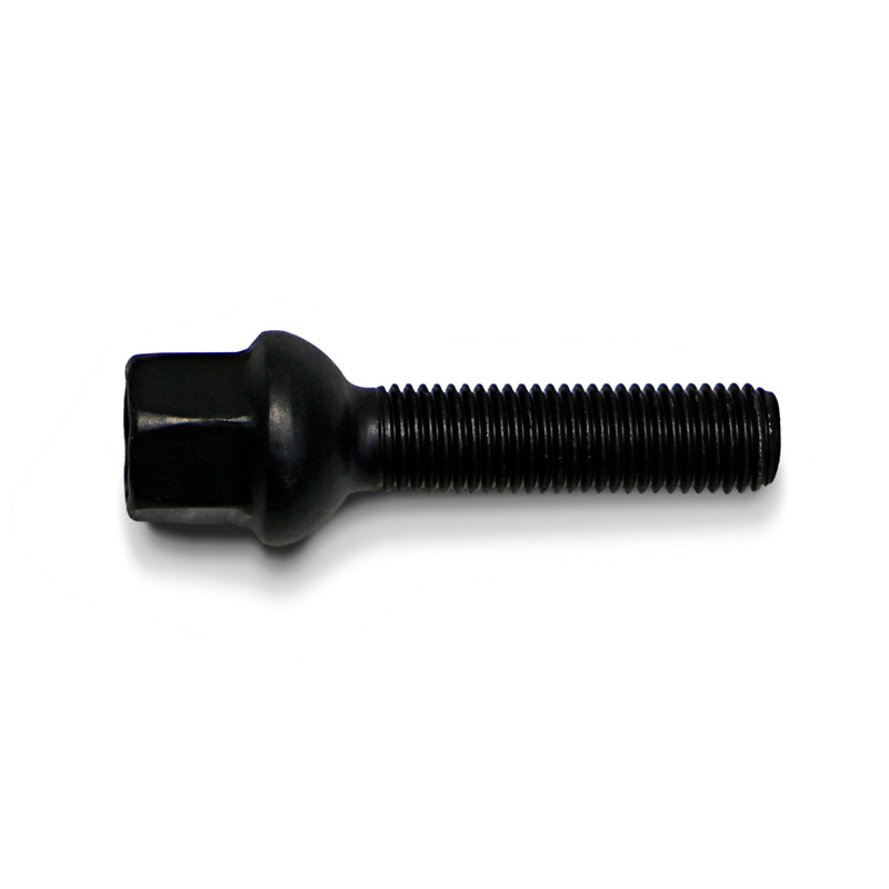 H&R Wheel bolt Round-Head R12 M12x1.50 - Length 47mm - Black