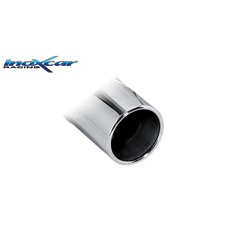 100% RVS Sportuitlaat  Fiat Punto (188) 1.2 60pk 1999-2003 1x80mm