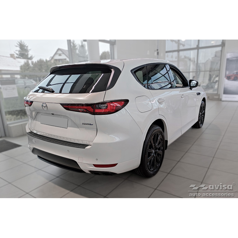 Zwart RVS Achterbumperprotector  Mazda CX-60 (KH) 2022- 'Ribs'