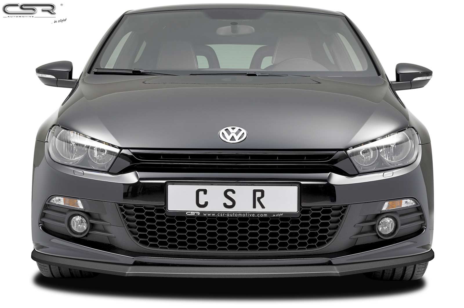 Voorspoiler Volkswagen Scirocco R-Line CSR Glans Zwart