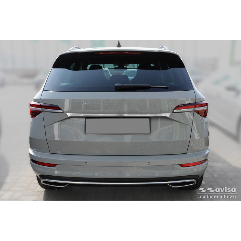 Avisa Geborsteld RVS Kofferbak Sierlijst  Skoda Karoq (NU7) Facelift 2022-
