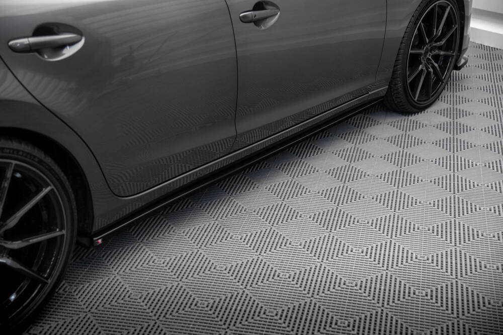 Zijskirts V.2 Mazda 6 Mk3 FL Maxton Glans Zwart
