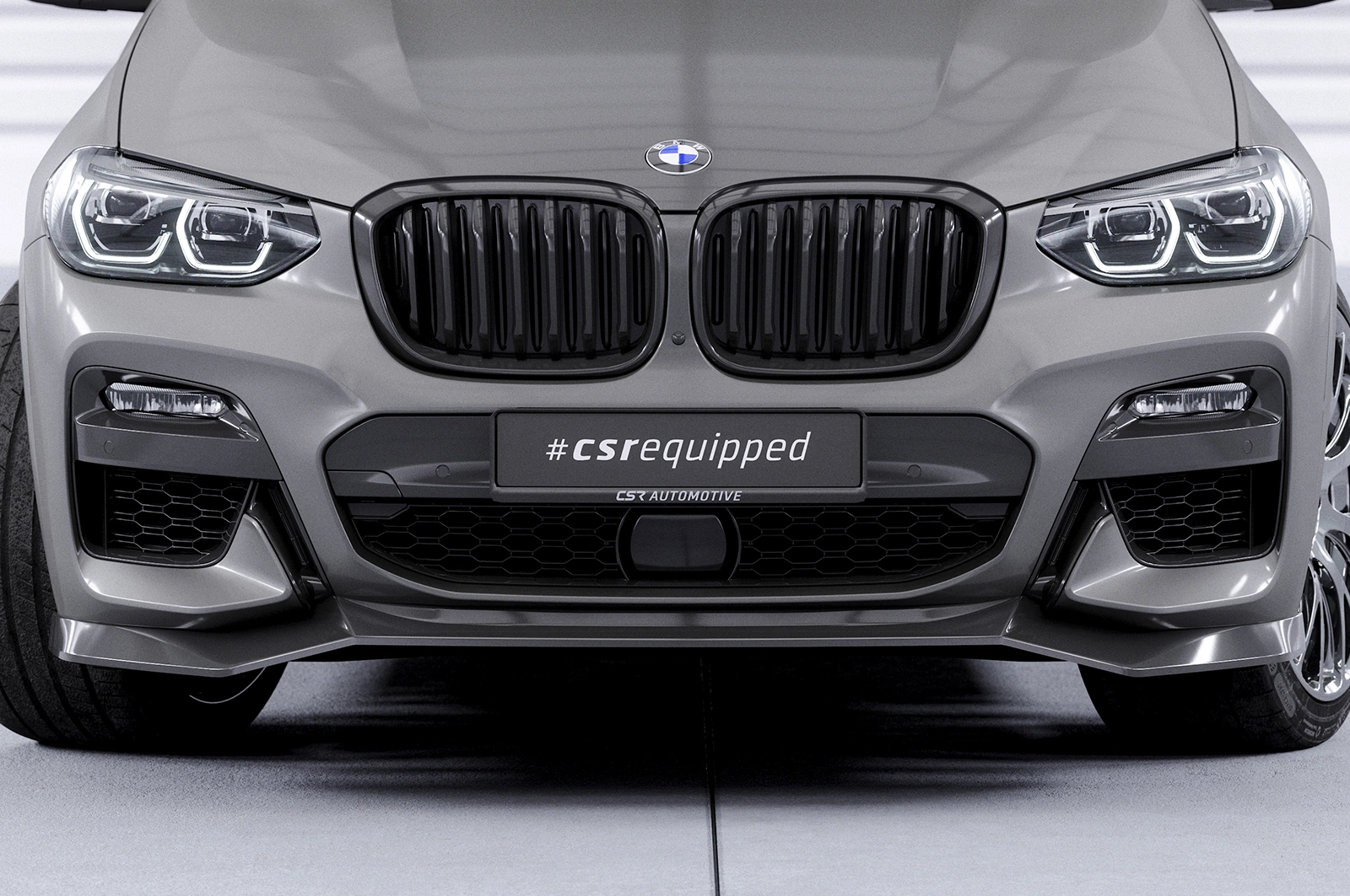 Voorspoiler BMW X3 G01 / X4 G02 M-Pakket 2017-2021 Glans Zwart CSR