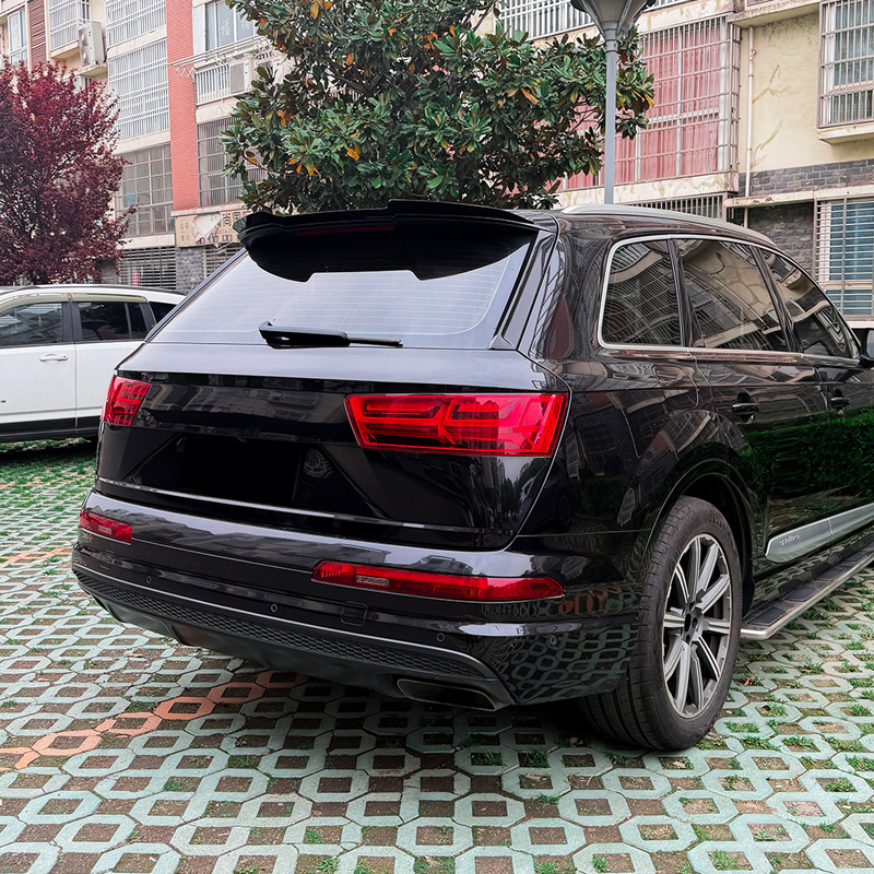Dakspoiler (Spoiler Cap)  Audi Q7 (4M) 2015-2019 & FL 2019 incl. S-Line (ABS Glanzend zwart)