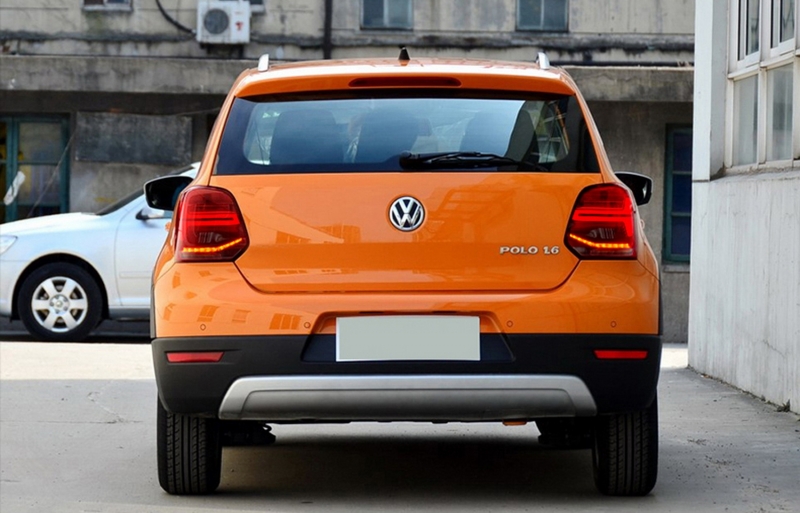 Taillights VW Polo 6R 09- black/Smoke LED Cardna