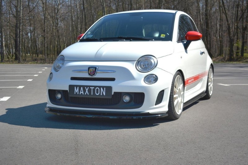 Voorspoiler Fiat 500 Abarth MK1 V.1 Glanzend Zwart