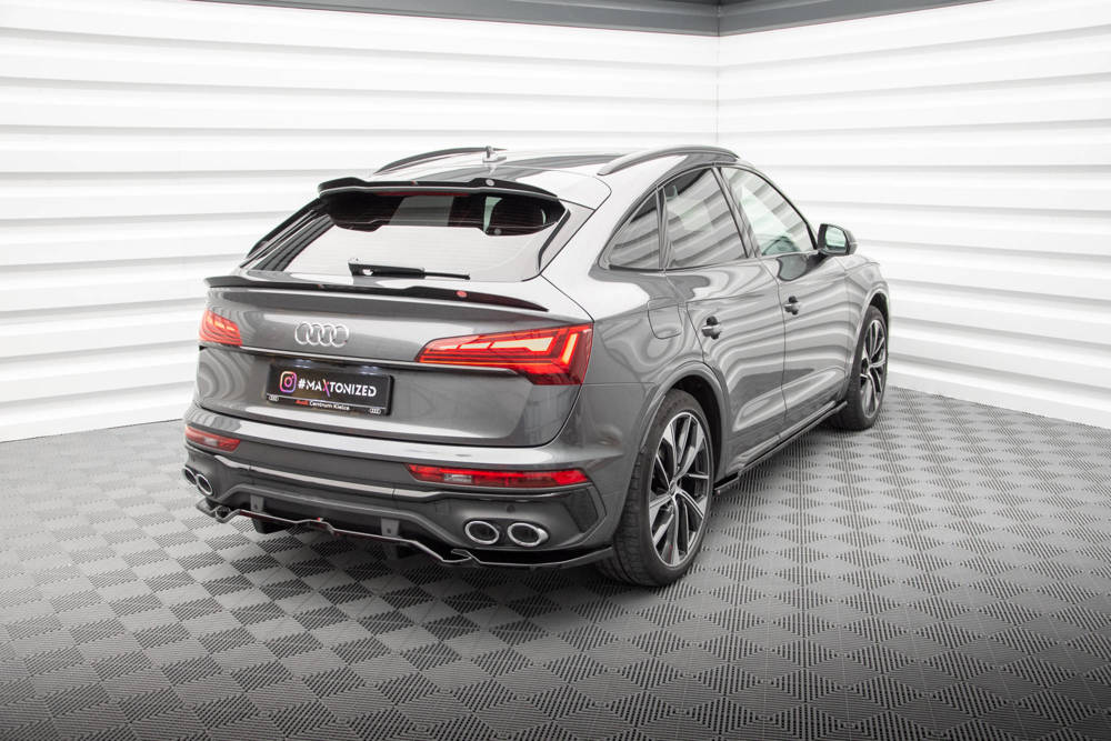 Diffuser Audi SQ5 Sportback Facelift 2020 - Maxton Glans Zwart