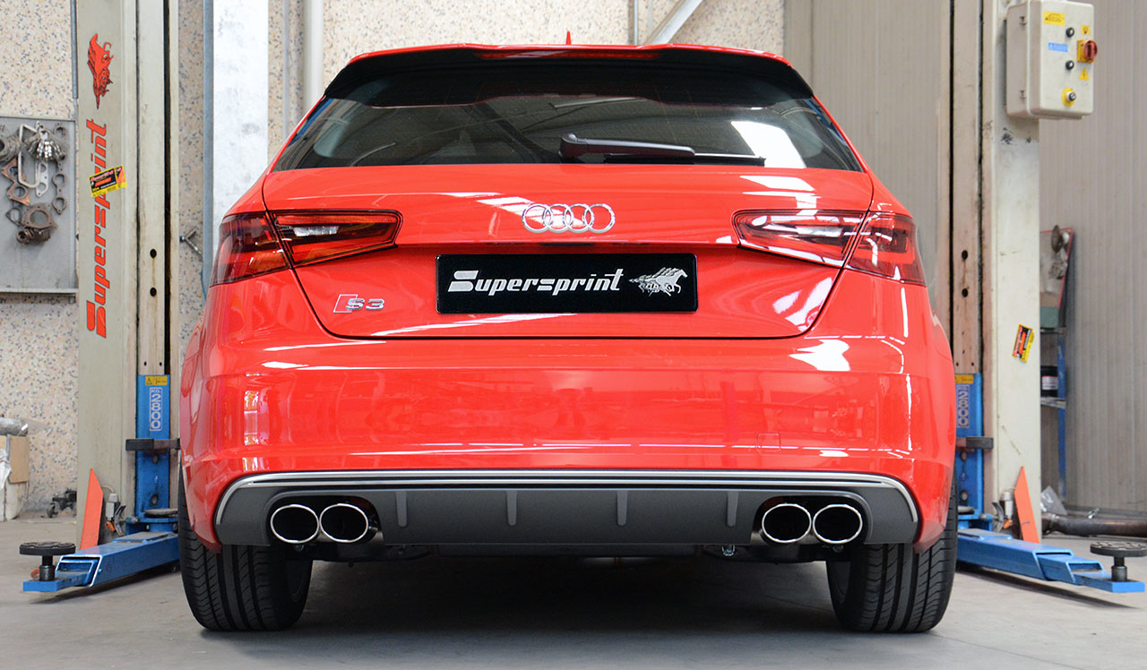 AUDI A3 8V QUATTRO 1.8 TFSi (180 Hp) 2013 -> 2015 Endpipe kit 100x75 Right + 100x75 Left