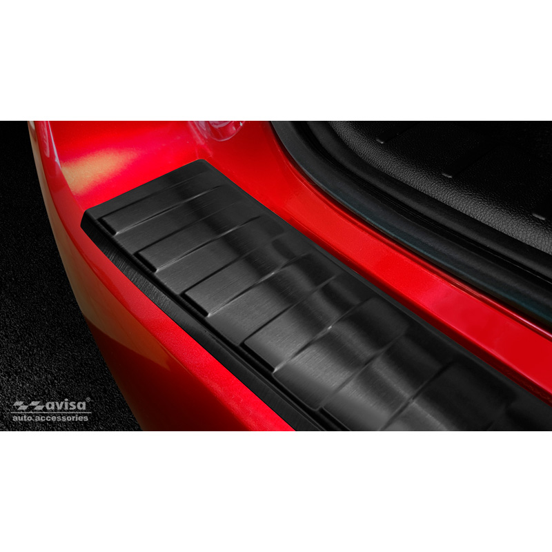 Zwart RVS Achterbumperprotector  Mitsubishi ASX Facelift 2019- 'Ribs'