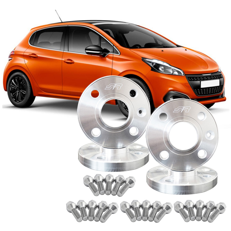Simoni Racing Aluminium Spoorverbreder Set - 2x16mm(VA) - 2x20mm(AA) (Naaf 65,1mm) inclusief wielbouten -  Peugeot diversen