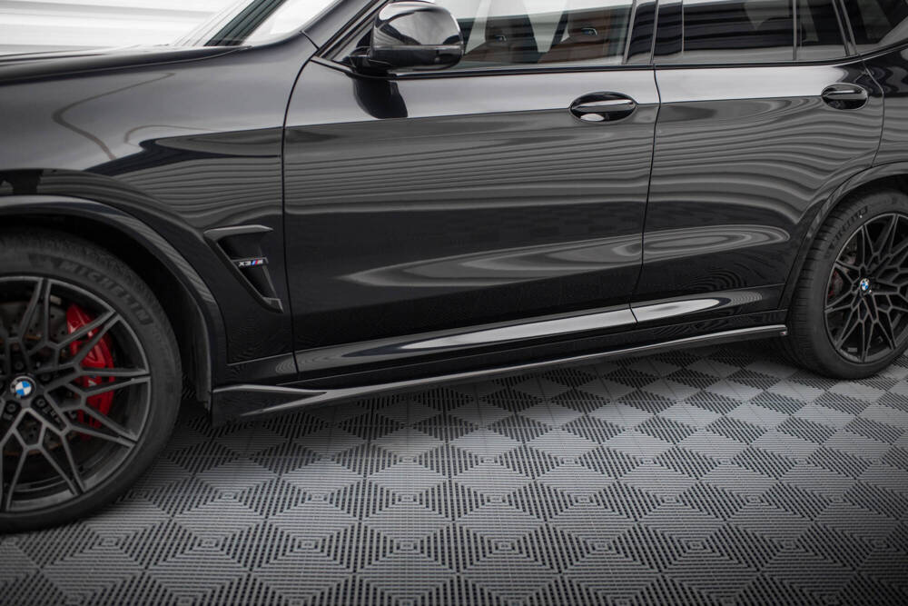 Zijskirts BMW X3M F97 FL Maxton Glans Zwart